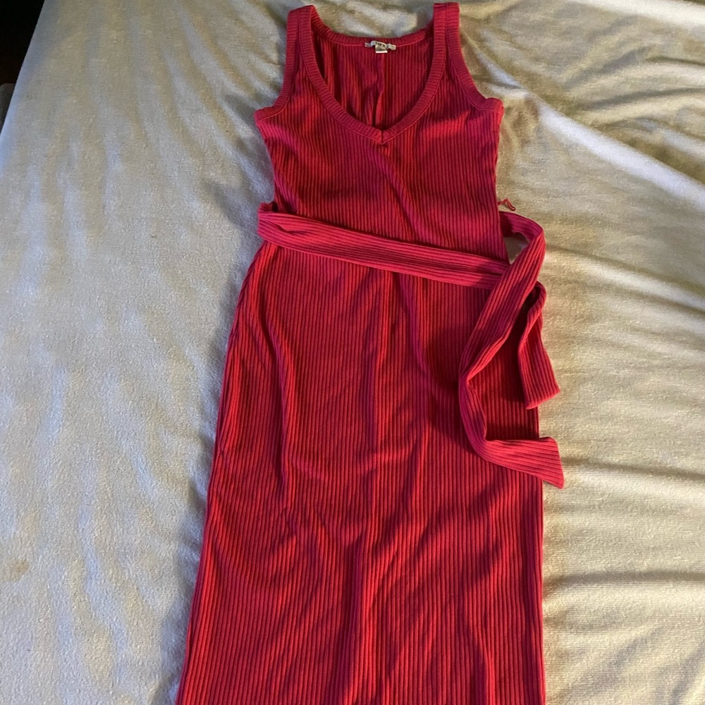 Long pink, casual Dress